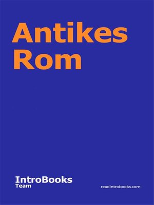cover image of Antikes Rom
